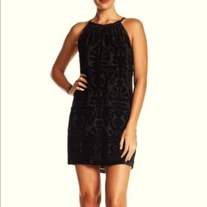 Max Studio Y2K Black Velvet Mini Cocktail Dress (Size Small)